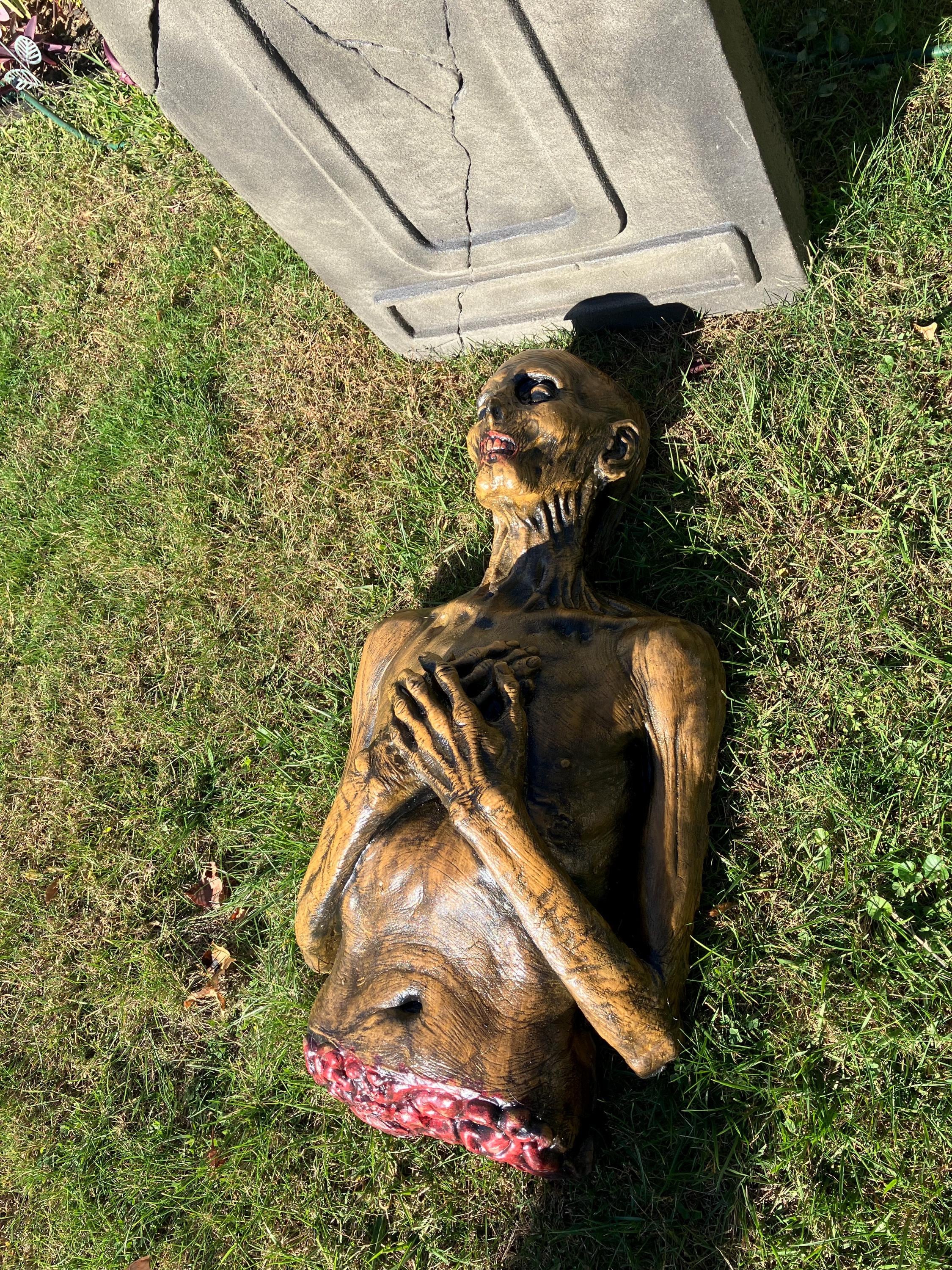 Corpse Half Body Horror Prop. Halloween Haunted Scenery. PICKUP ONLY