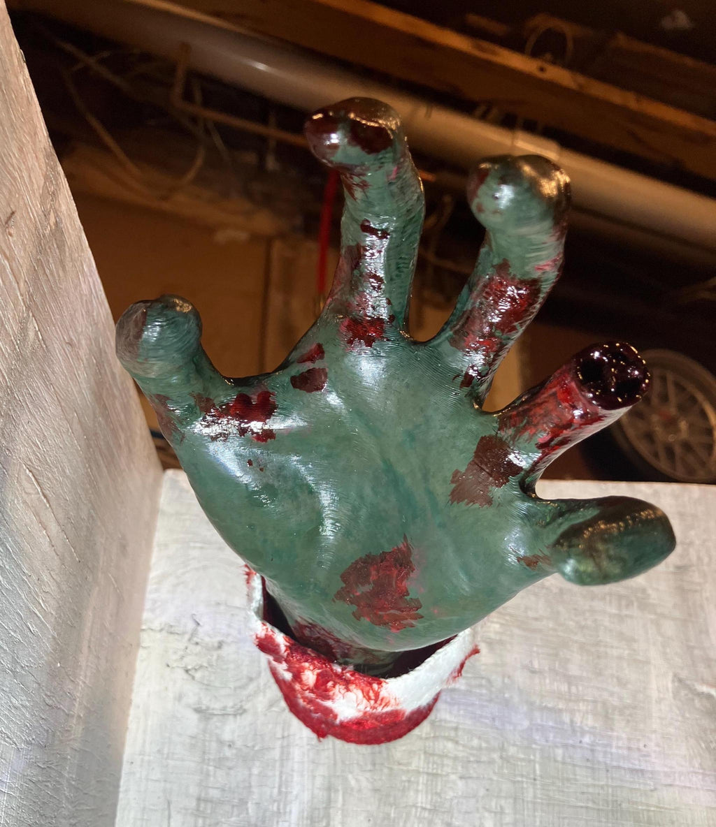 Horror Hands Reaching Out Of Wall __etsy:7565688157