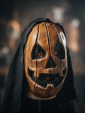 Vintage Pumpkin Jack-O-Lantern Mask – Handmade Halloween Costume __etsy:8002423438