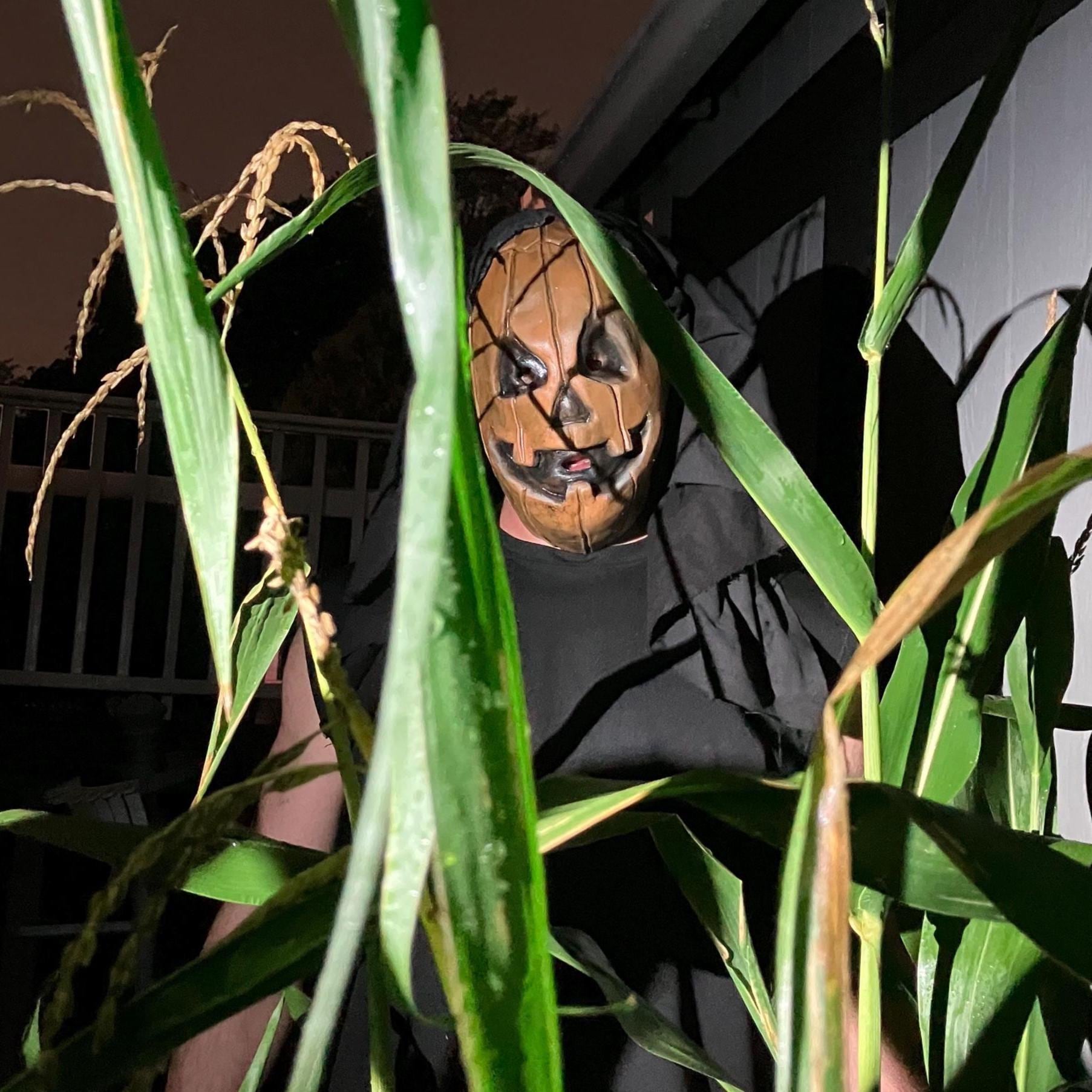 Vintage Pumpkin Jack-O-Lantern Mask – Handmade Halloween Costume __etsy:7436347830