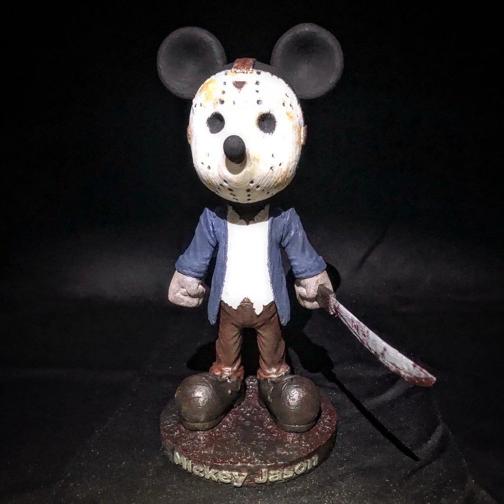 Mickey Mouse Jason Figurine Halloween Friday the 13TH Edition