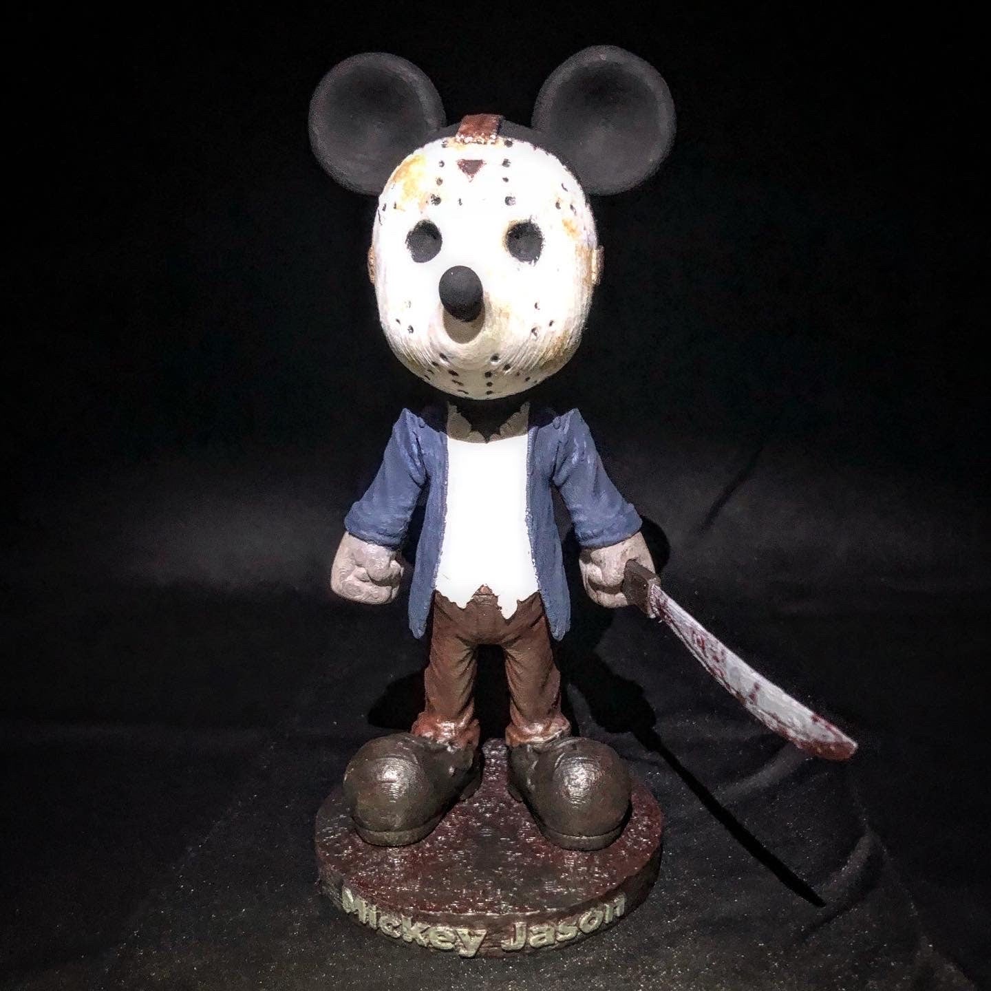 Mickey Mouse Jason Figurine Halloween Friday the 13TH Edition