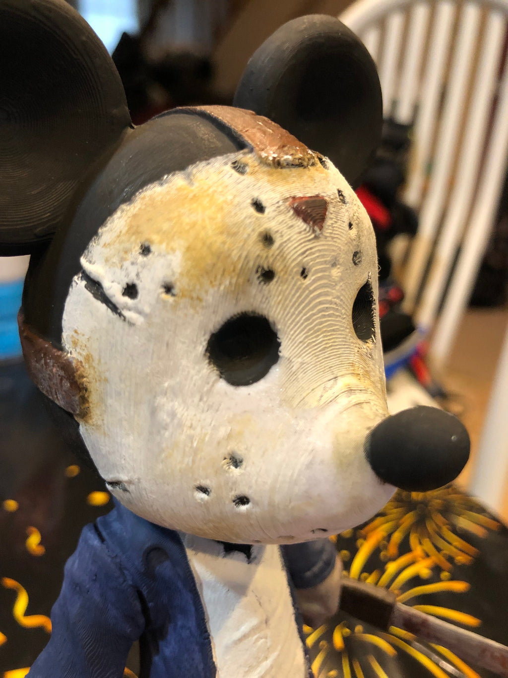 Mickey Mouse Jason Figurine Halloween Friday the 13TH Edition