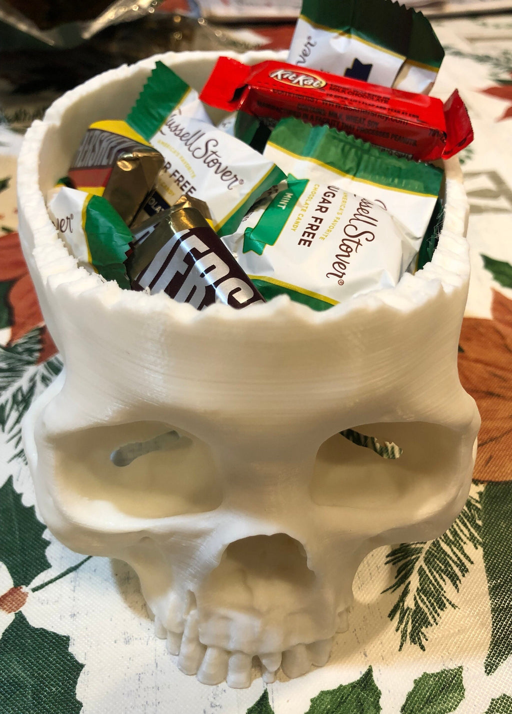 Skull Candy Bowl Halloween Realistic Trick Or Treat