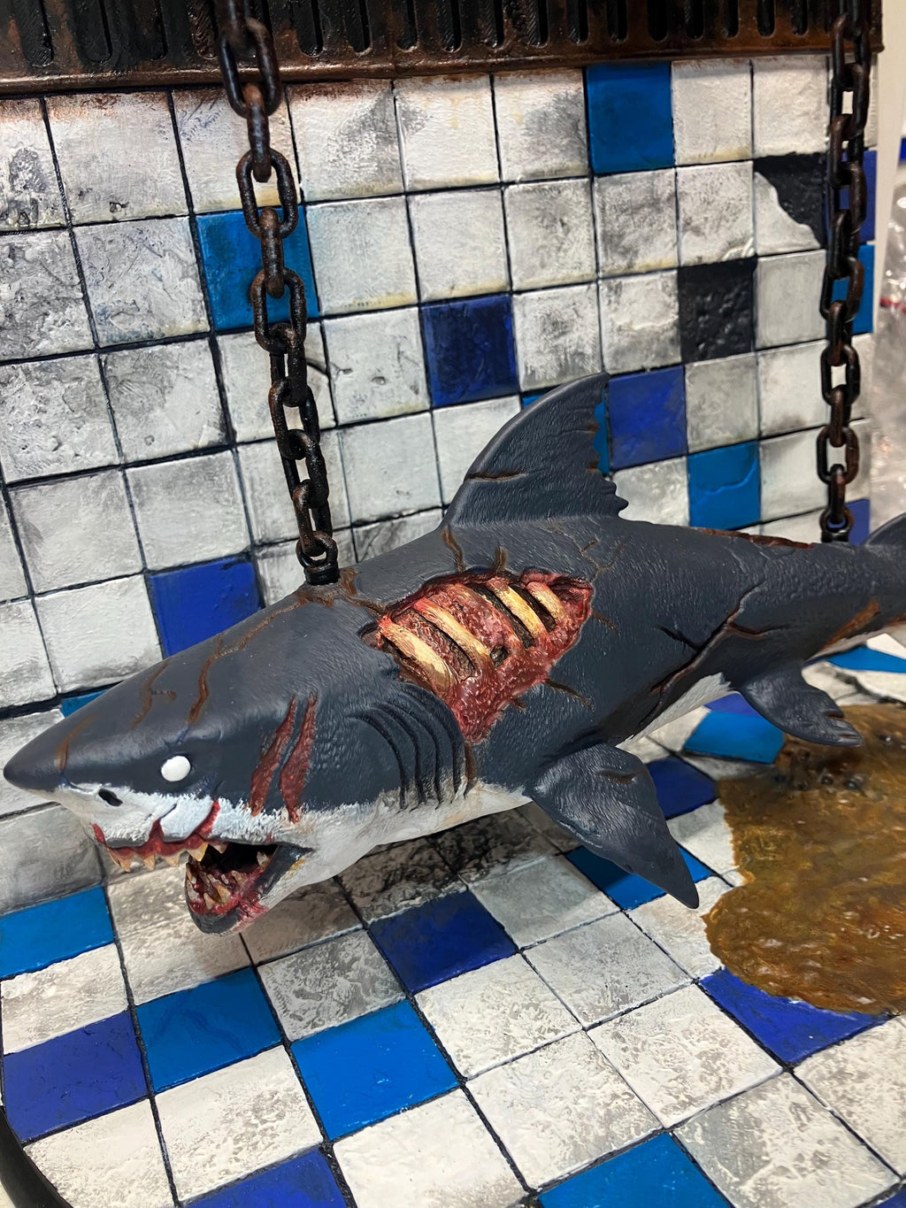 Decayed Zombie Shark Decorative Display