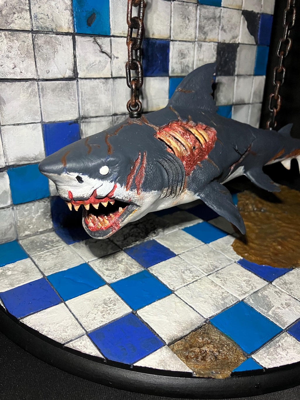 Decayed Zombie Shark Decorative Display