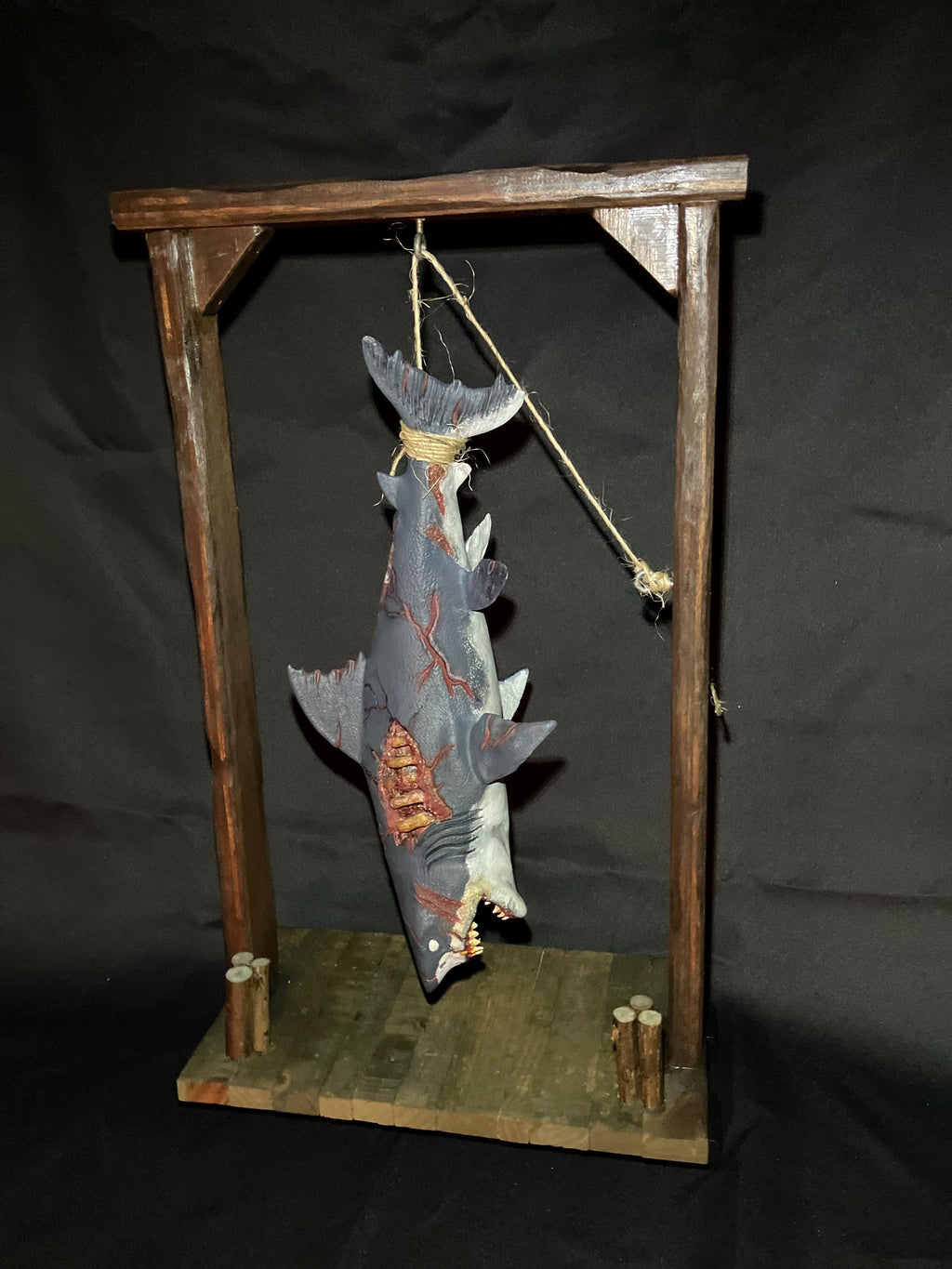 Decayed Zombie Shark Decorative Hanging Dock Display (etsy image id: 6774839264)