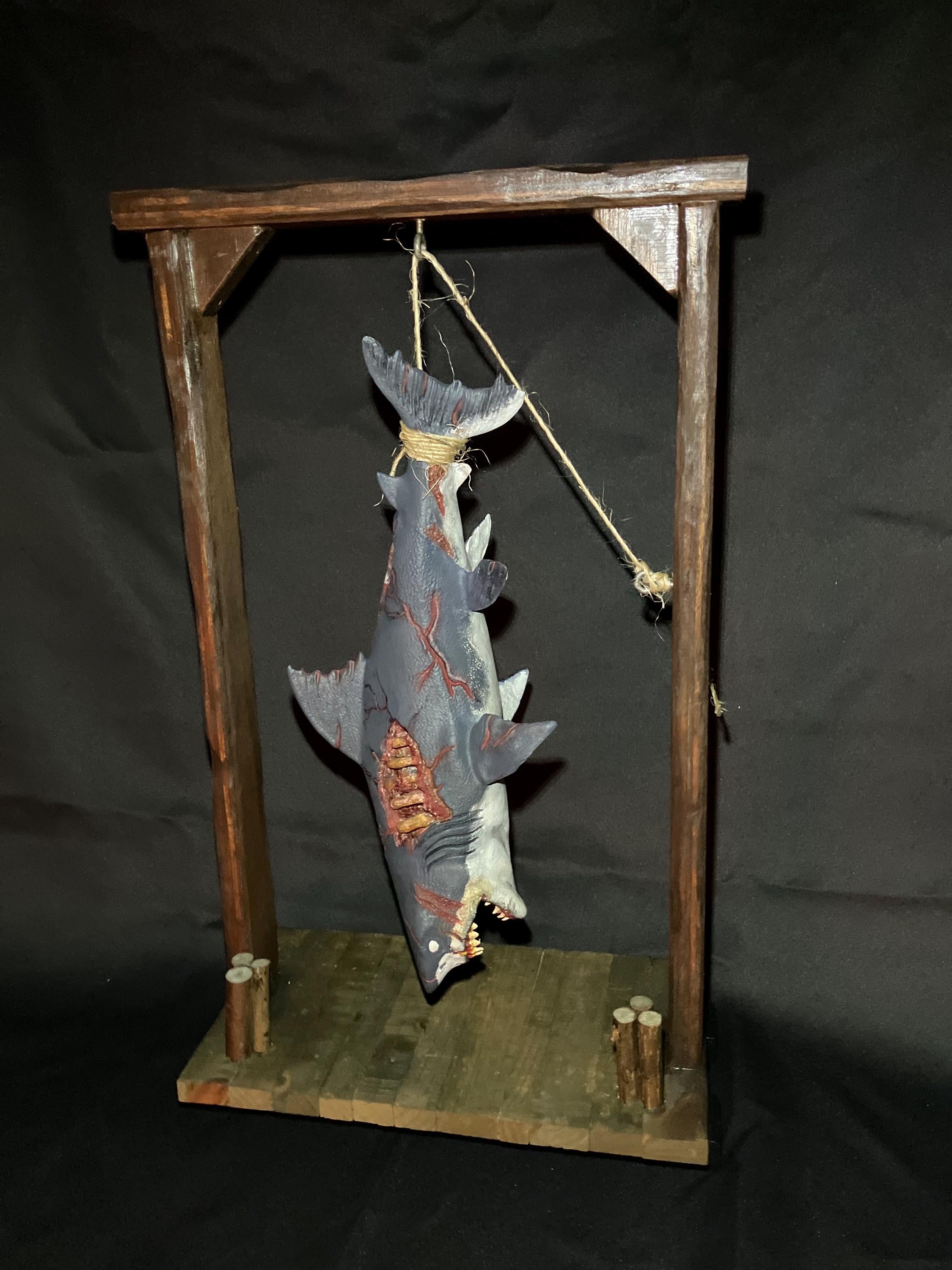 Decayed Zombie Shark Decorative Hanging Dock Display (etsy image id: 6774839264)