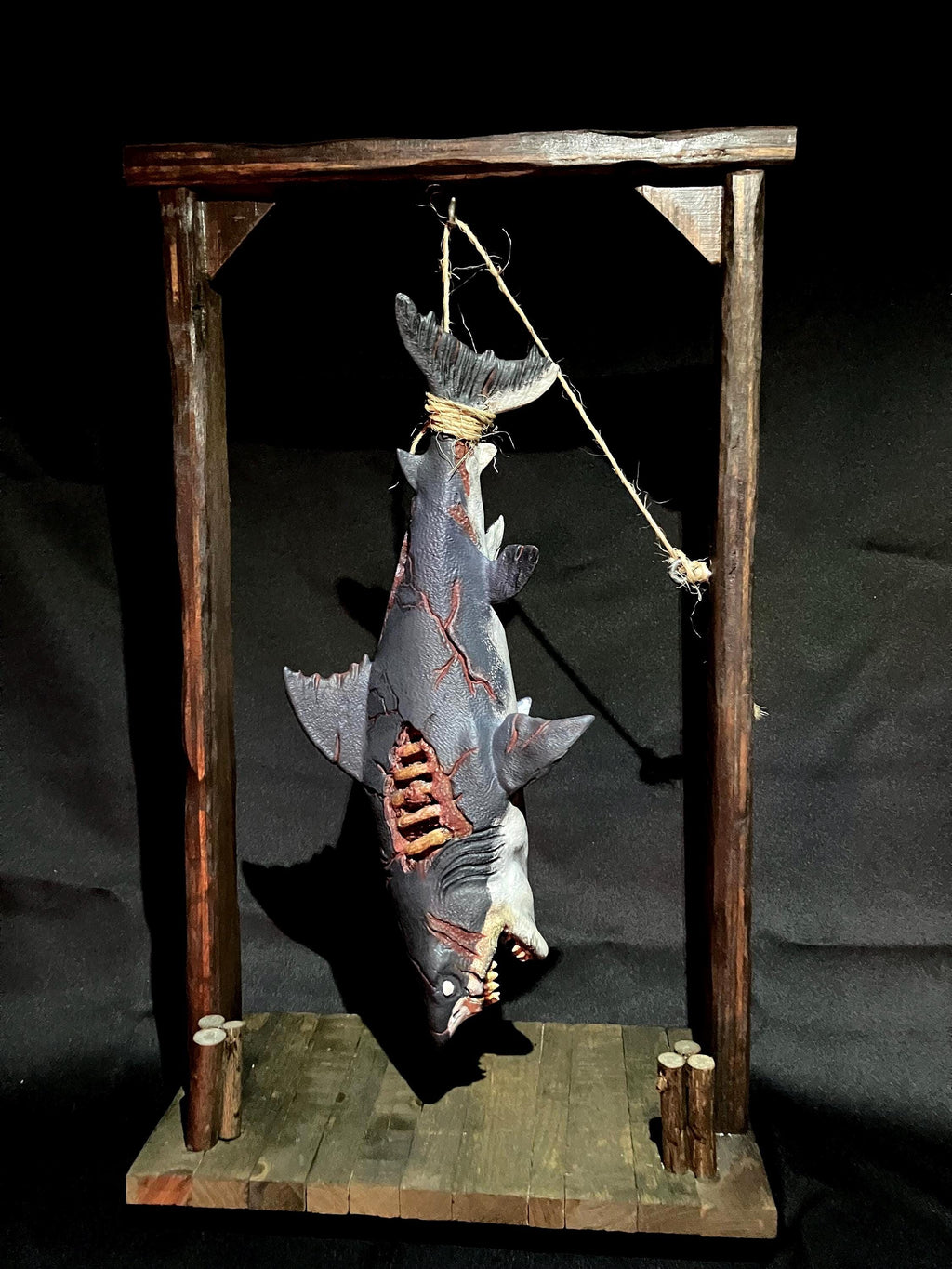 Decayed Zombie Shark Decorative Hanging Dock Display (etsy image id: 6774843142)