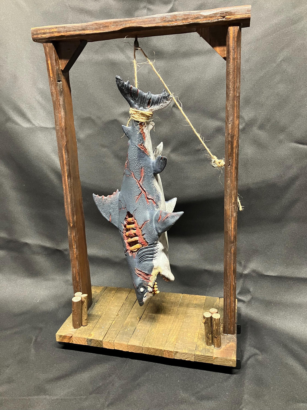 Decayed Zombie Shark Decorative Hanging Dock Display (etsy image id: 6822857243)