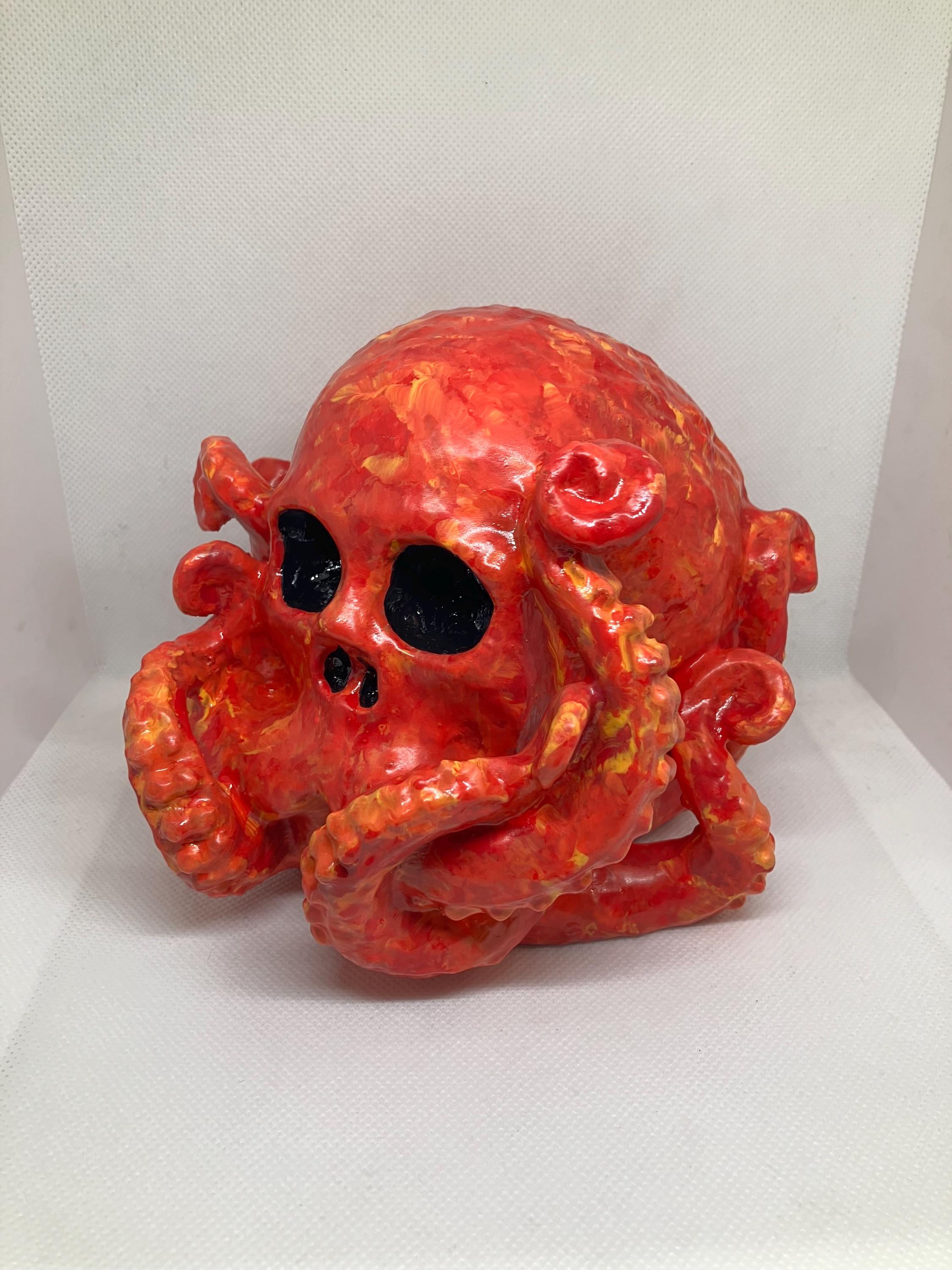 Oceanic Marvel: Captivating OctoSkull Showpiece