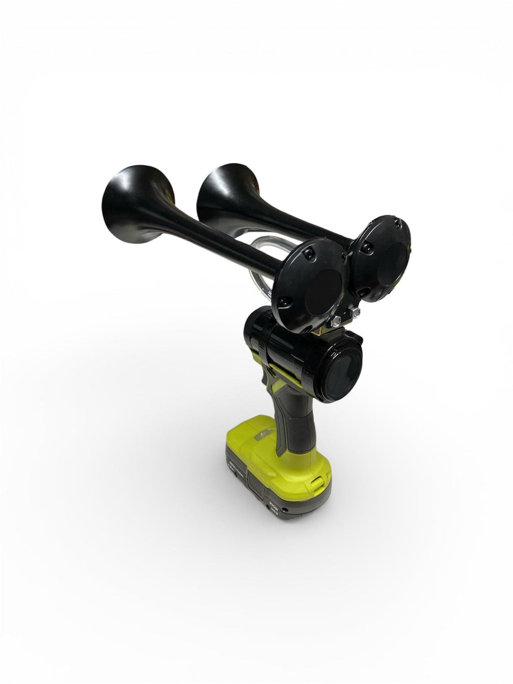Dual Trumpet Air Horn Hand Held Very Loud Ryobi
