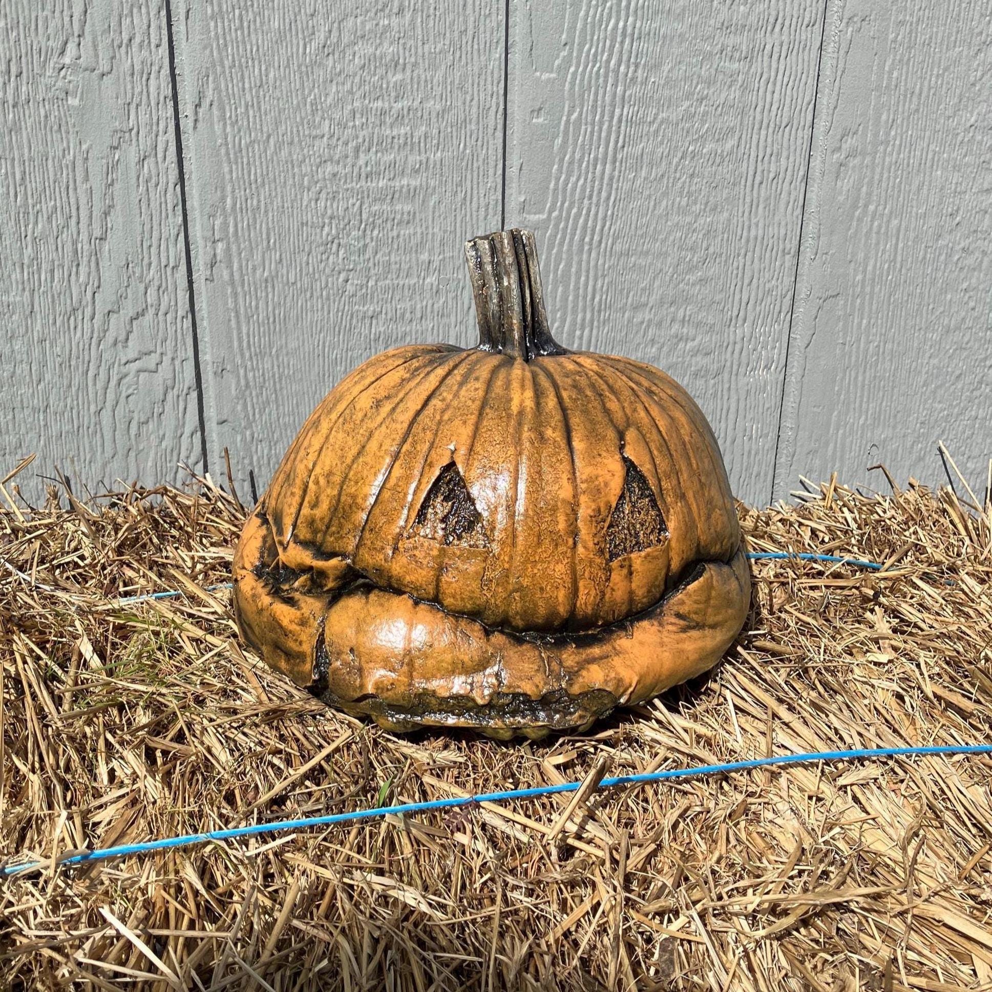 Decayed Smiley Pumpkin Prop __etsy:8190420724