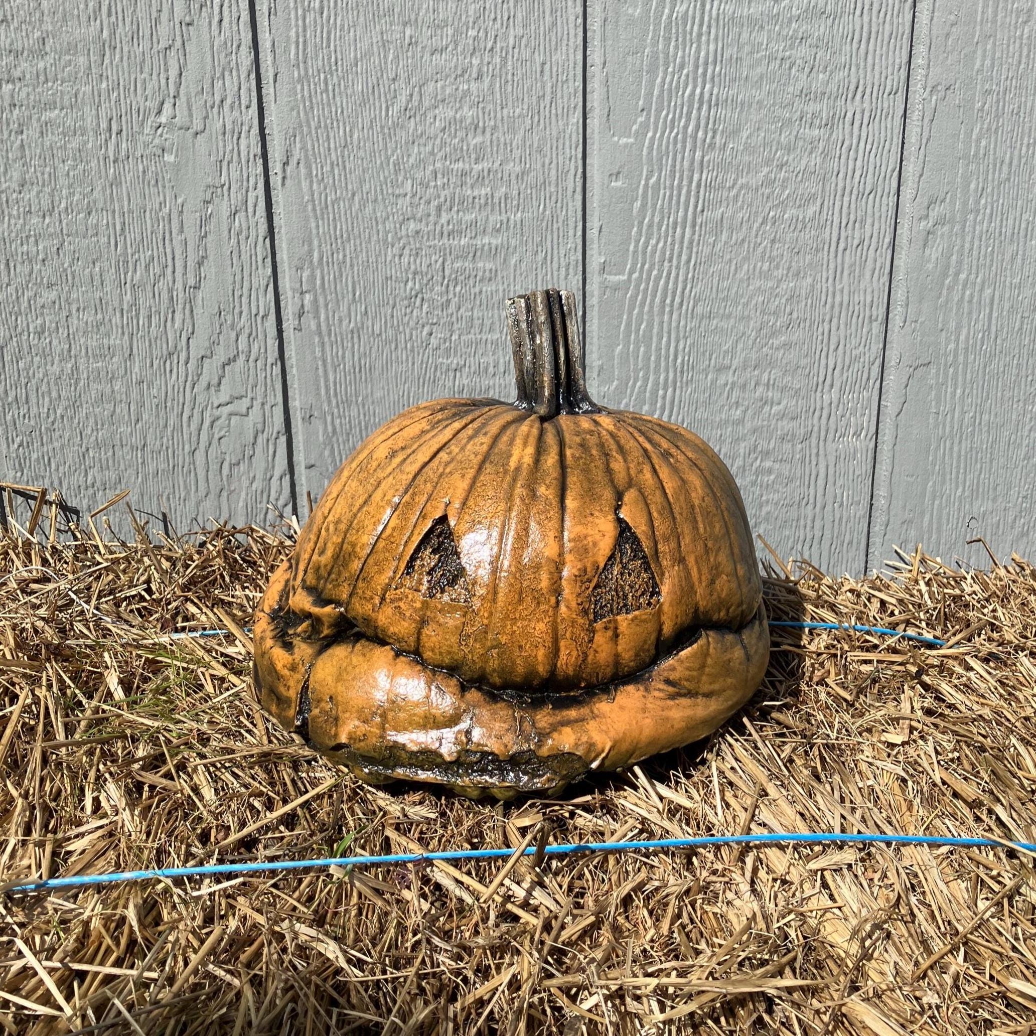Decayed Smiley Pumpkin Prop __etsy:8190421520