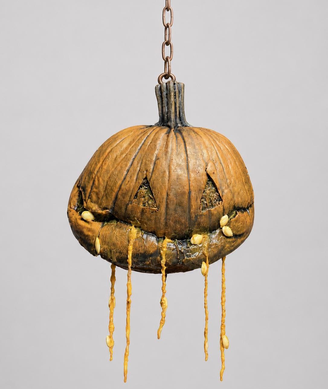 Decayed Smiley Pumpkin Prop __etsy:8190422544