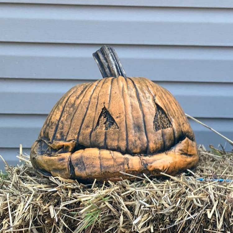 Decayed Smiley Pumpkin Prop __etsy:8238344485