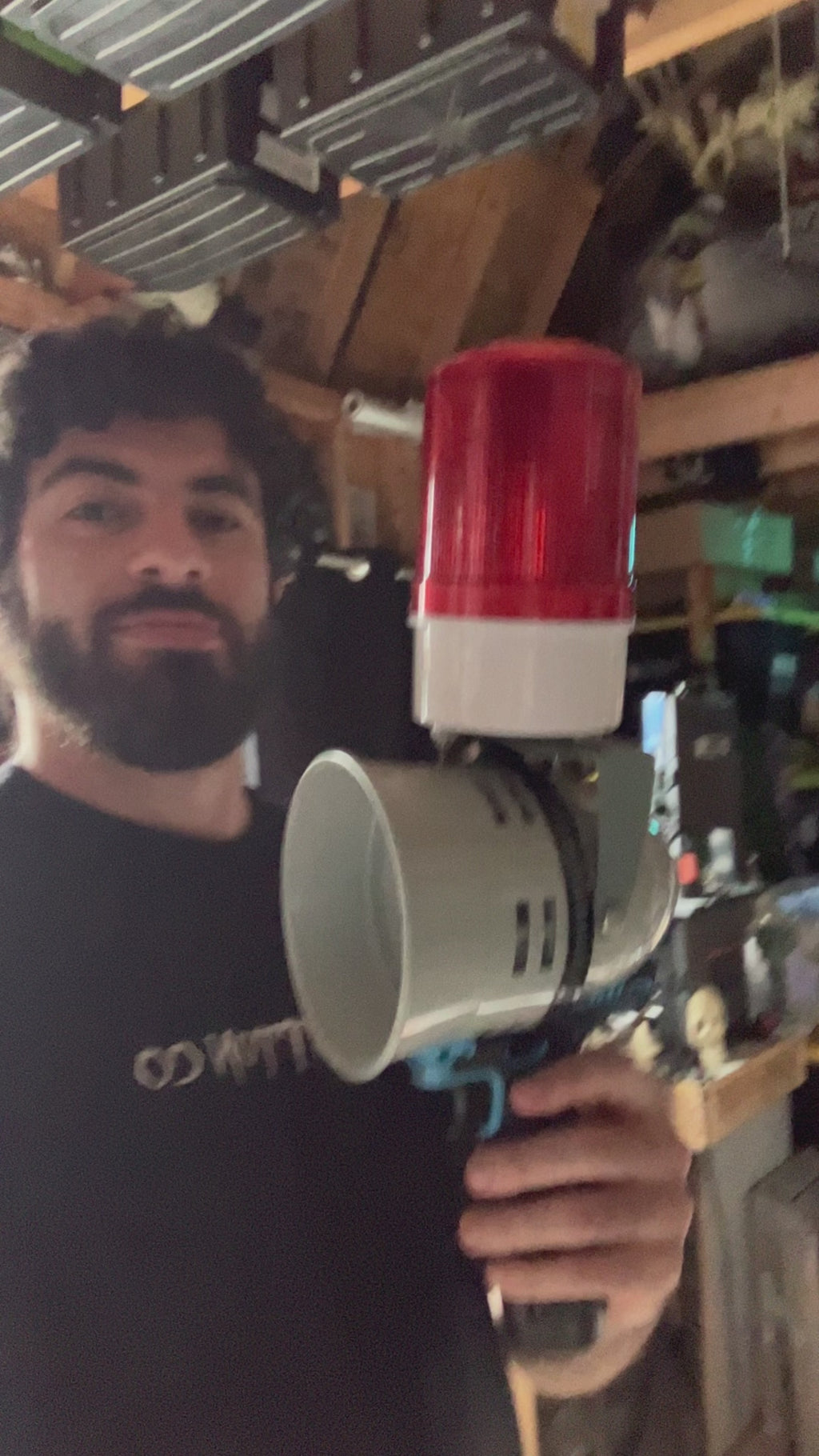 Air Raid Siren Emergency Light WITH Battery and Charger