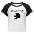 Skull Raglan baby tee