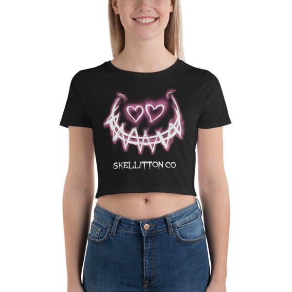 Heart Eyes Crop Tee Snug Fit - Image 4