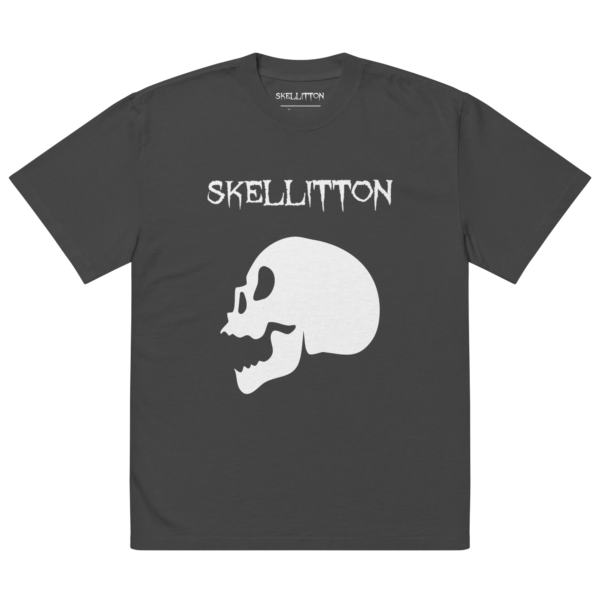 Skull Oversized faded t-shirt - Image 2