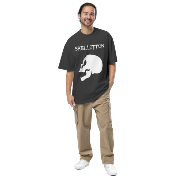 Skull Oversized faded t-shirt