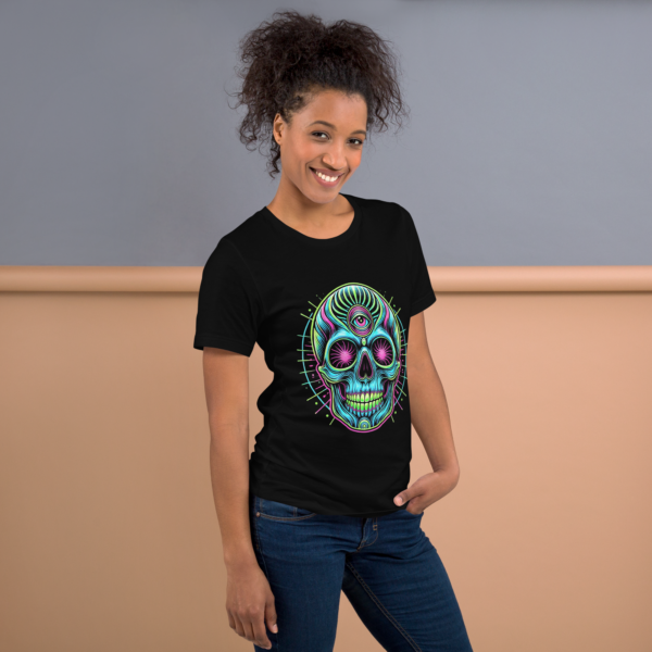 3rd Eye Psychedelic Skull Unisex t-shirt - Image 3