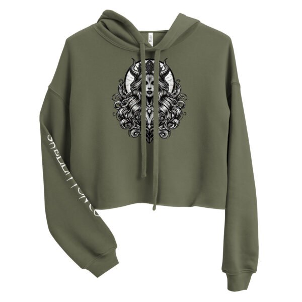 Evil Goddess Crop Hoodie - Image 5