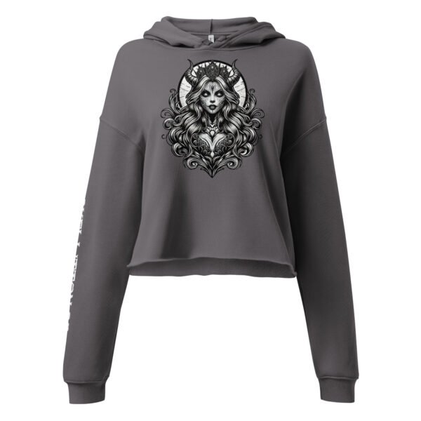 Evil Goddess Crop Hoodie - Image 4